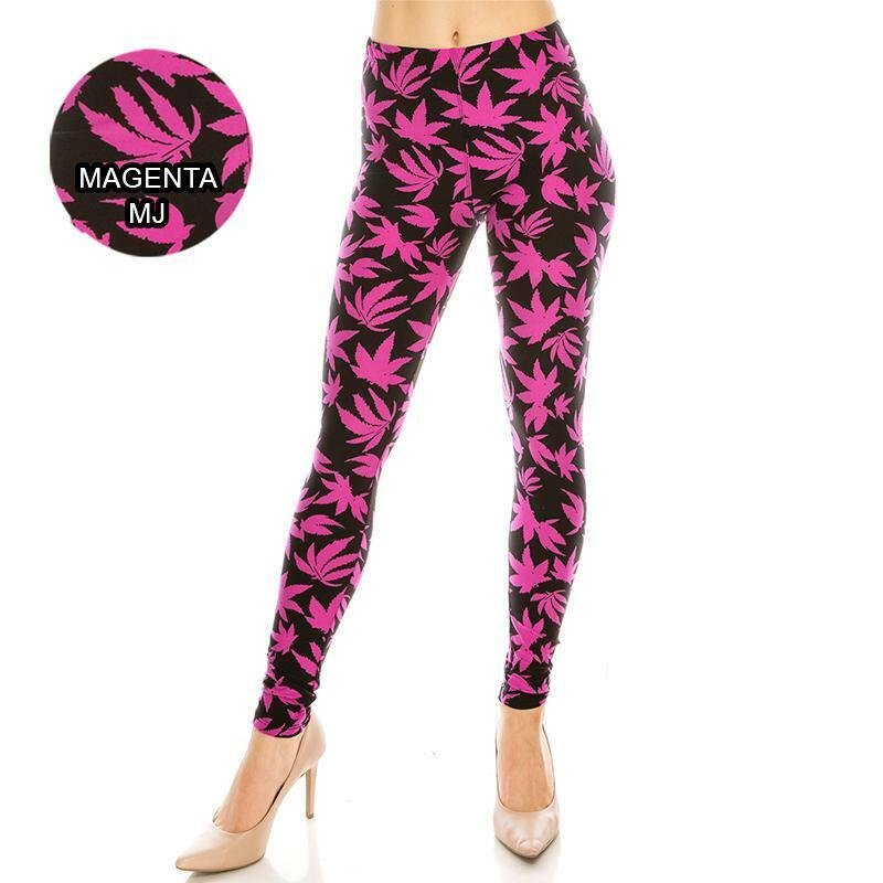 Marijuana Leggings for Women Soft Lightweight 6 colors size S to XXL