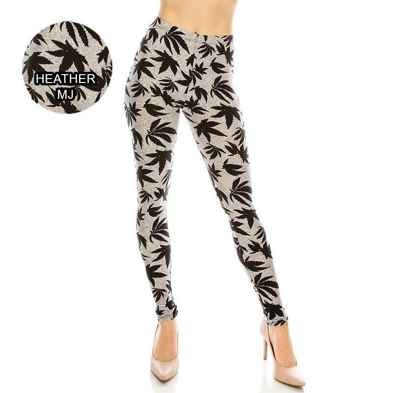 Marijuana Leggings for Women Soft Lightweight 6 colors size S to XXL