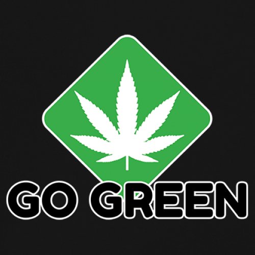 Go Green Weed Women's Tank Top Cannabis Leaf Pink Red White size S to 2XL