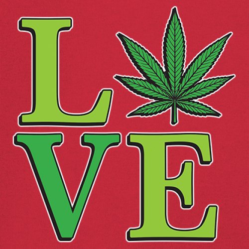 Love Weed Leaf Women's Tank Top Cannabis 420 Wordplay 5 colors size S to 2XL