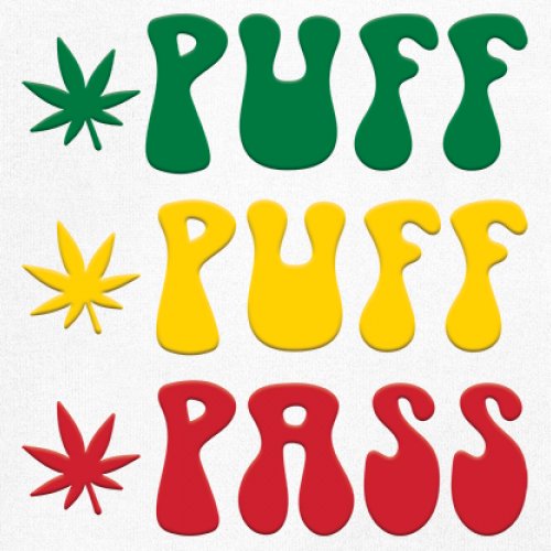Puff Puff Pass Women's Tank Top 420 Pot Leaf 5 colors size M to 2XL
