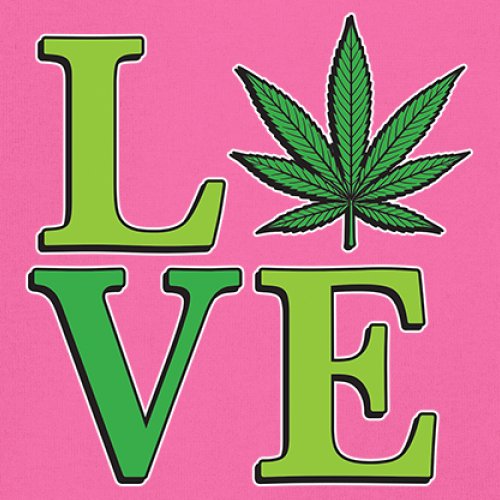 Love Weed Leaf Women's Tank Top Cannabis 420 Wordplay 5 colors size S to 2XL