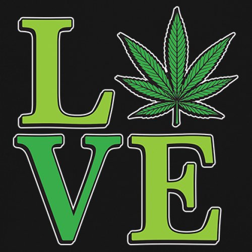 Love Weed Leaf Women's Tank Top Cannabis 420 Wordplay 5 colors size S to 2XL
