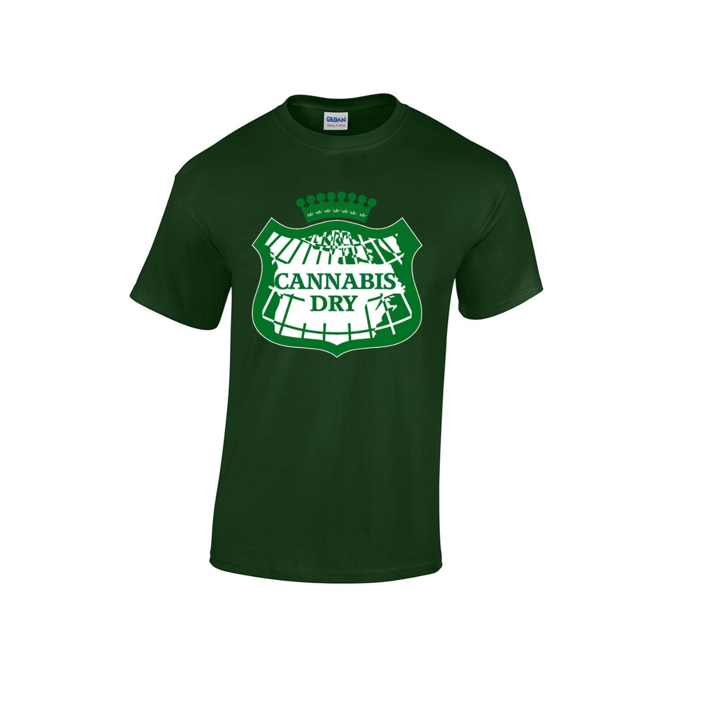 Cannabis Dry Adult Funny T Shirt / Free Shipping. / Screen Printed 4 Colors size M to 2XL