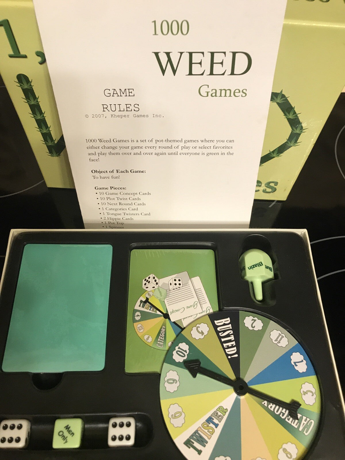 New 1000 Weed Board Game 2007 Kheper Games Inc 420 Marijuana Cannabis Free Ship+