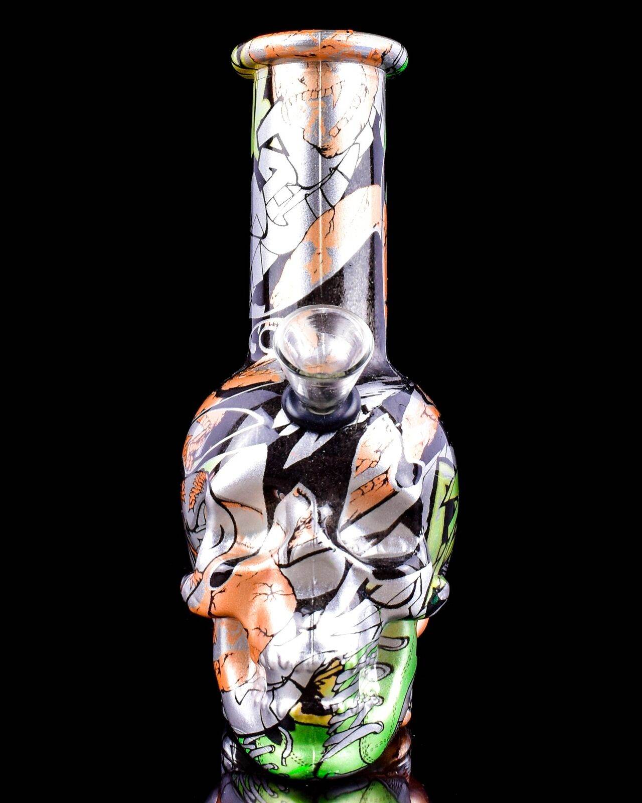 GRIM RIPPER Bong Mini BONG Glass Water Pipe COOL Hookah Skull Bongs *USA* - Maryjanes Bong Shop