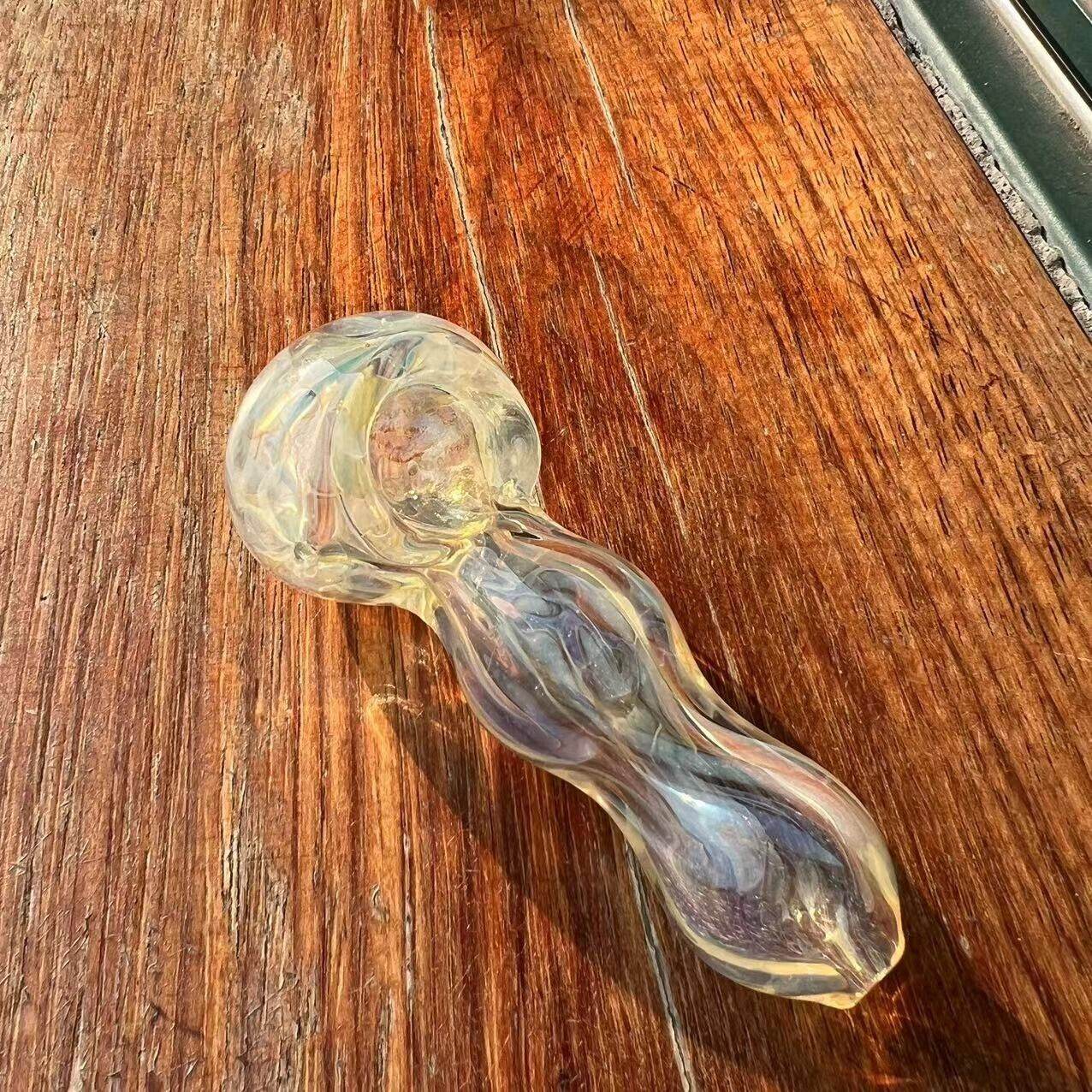 4 Inch Tobacco Smoking Glass Pipe Gorgeous Bowl Collectible Handmade Pipes - Maryjanes Bong Shop