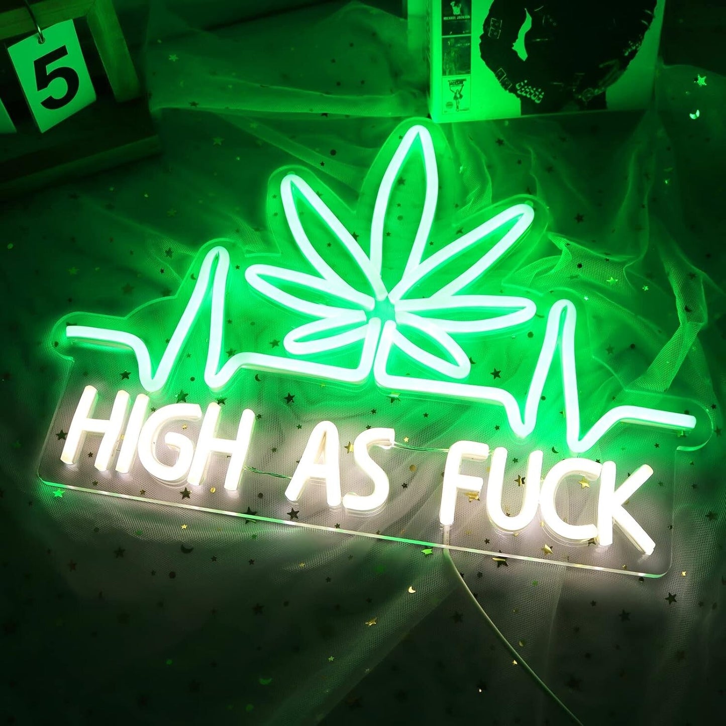 Leaf Weed LED Neon Sign USB Business Sign Man Cave Beer Bar Pub Wall Deco Gift