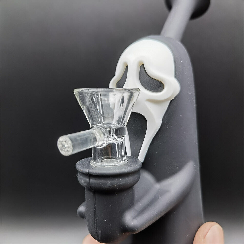 6.3" Faceless Man Hookah Smoking Bubbler Silicone Bong Water Pipe Shisha Bubbler