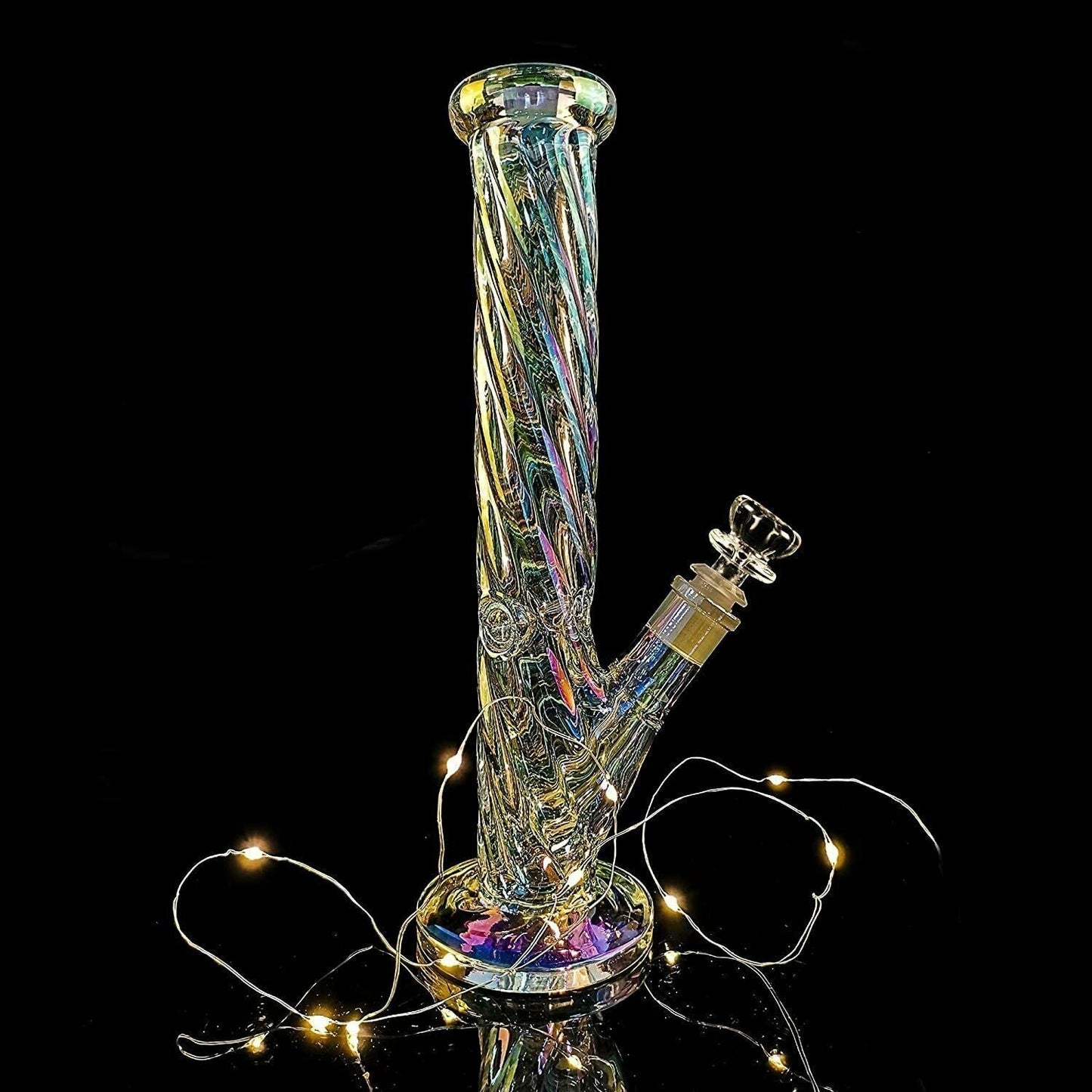 13" Glass Bong Water Pipes Thick Percolator Bongs Smoking Hookah Bowl w/ ICE