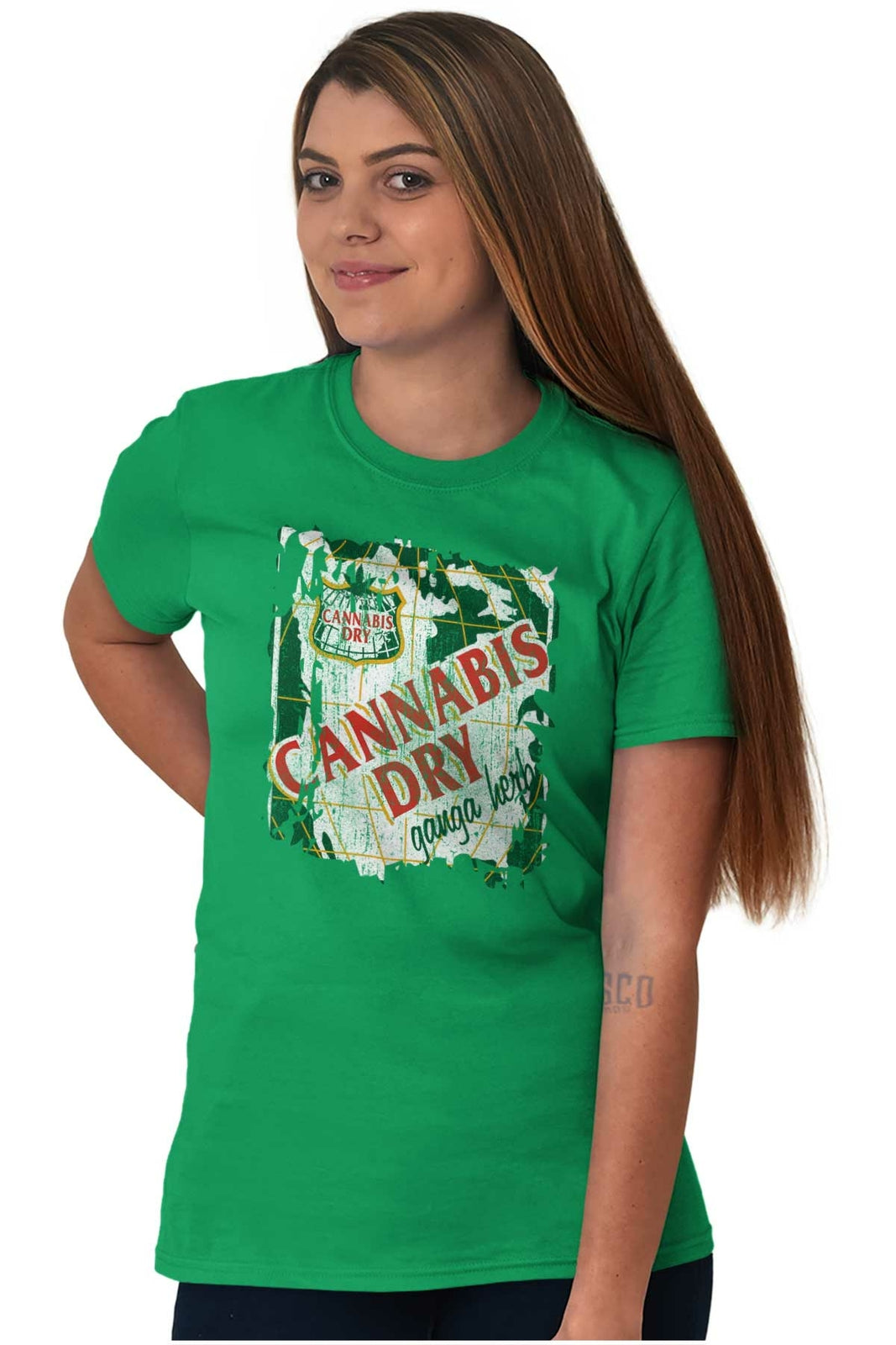 Cannabis Funny Marijuana Ganga Ale Womens or Mens Crewneck T Shirt Tee size Sto 5XL