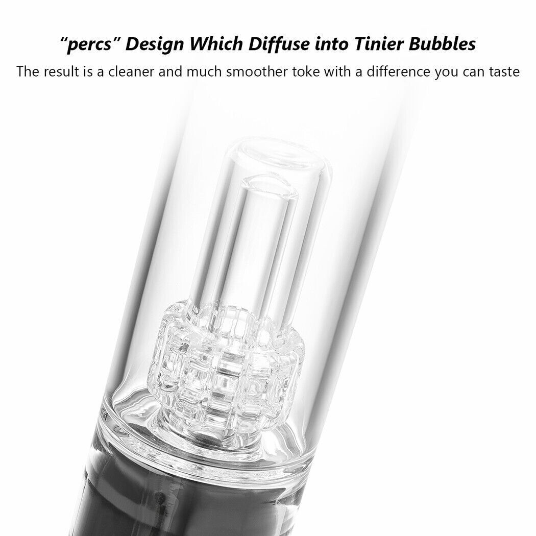 12" Silicone Glass Bong Smoking Water Tobacco Pipe 14mm Bowl Beaker Heavy Duty