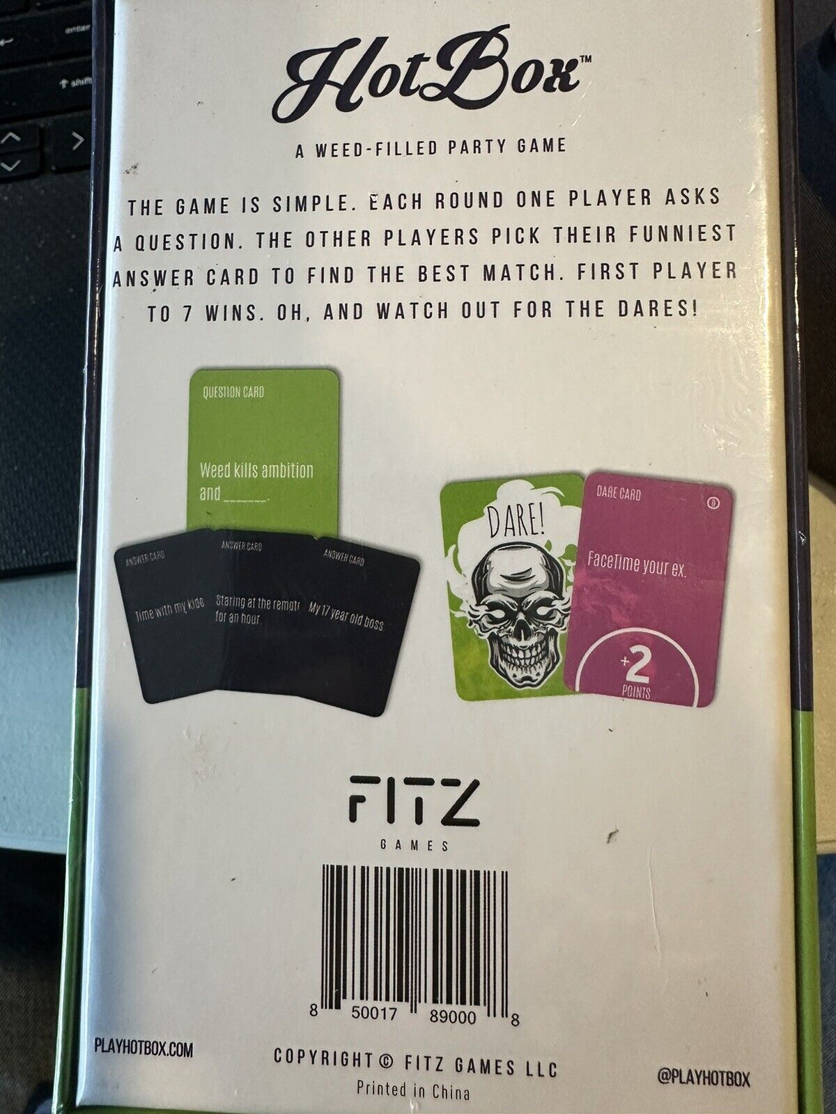 HotBox Adult Card Game A Weed Filled Party Game NSFW 420 Stoner Game by Fitz NEW