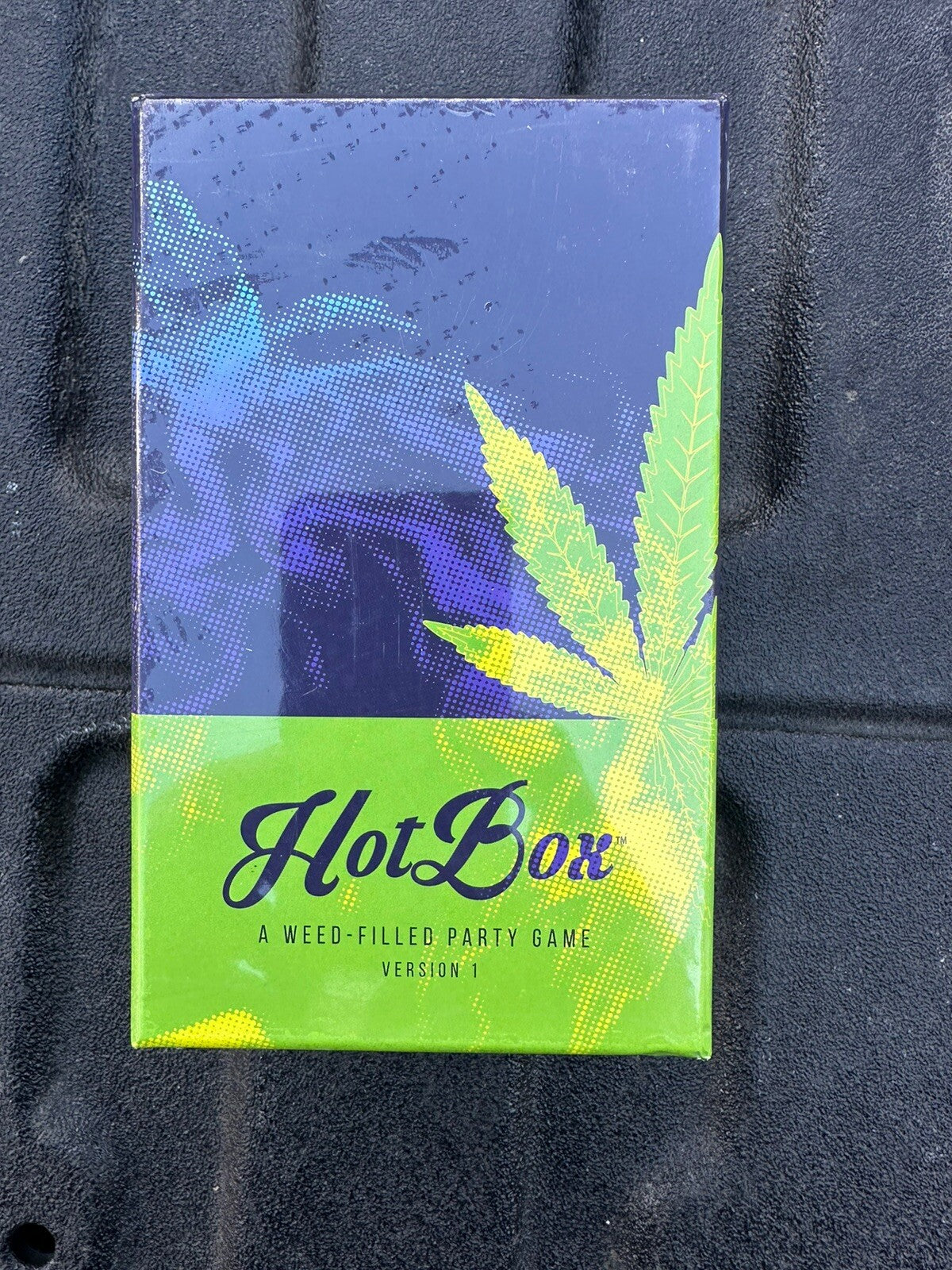 HotBox Adult Card Game, NSFW weed-themed party game, factory-sealed.