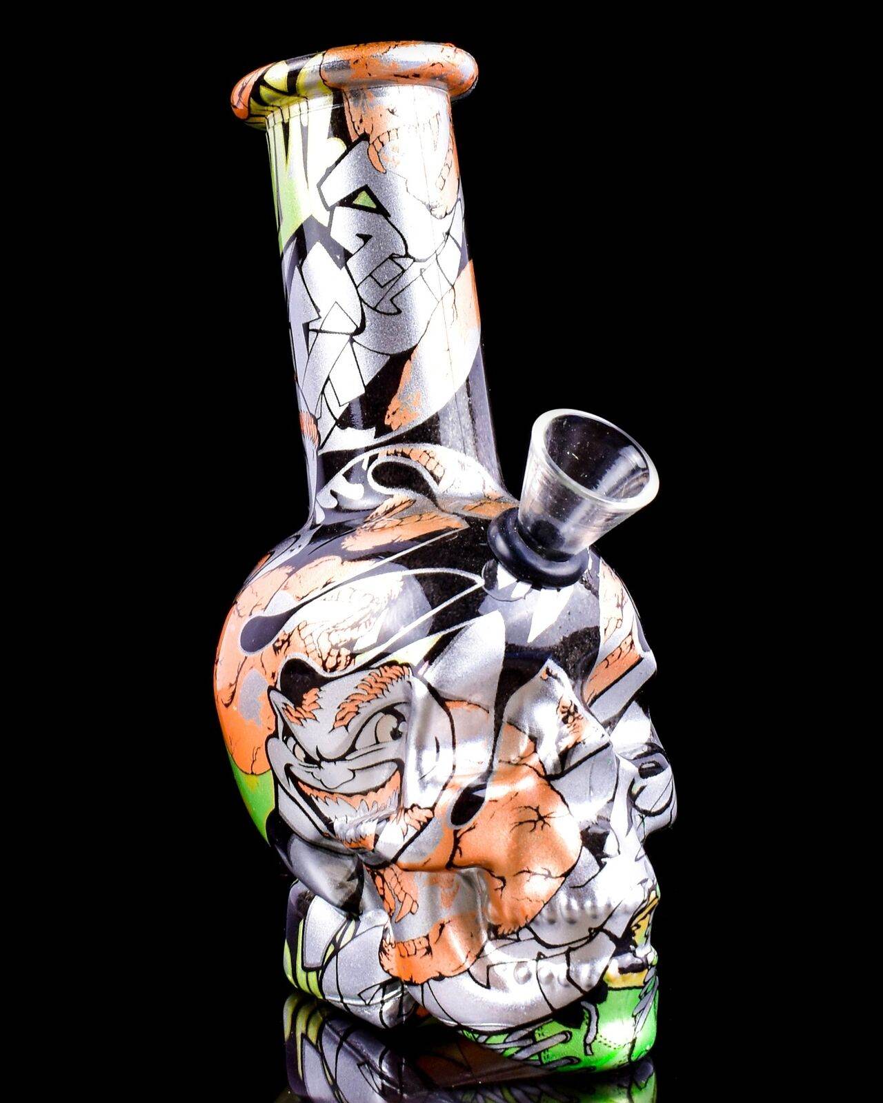 GRIM RIPPER Bong Mini BONG Glass Water Pipe COOL Hookah Skull Bongs *USA* - Maryjanes Bong Shop