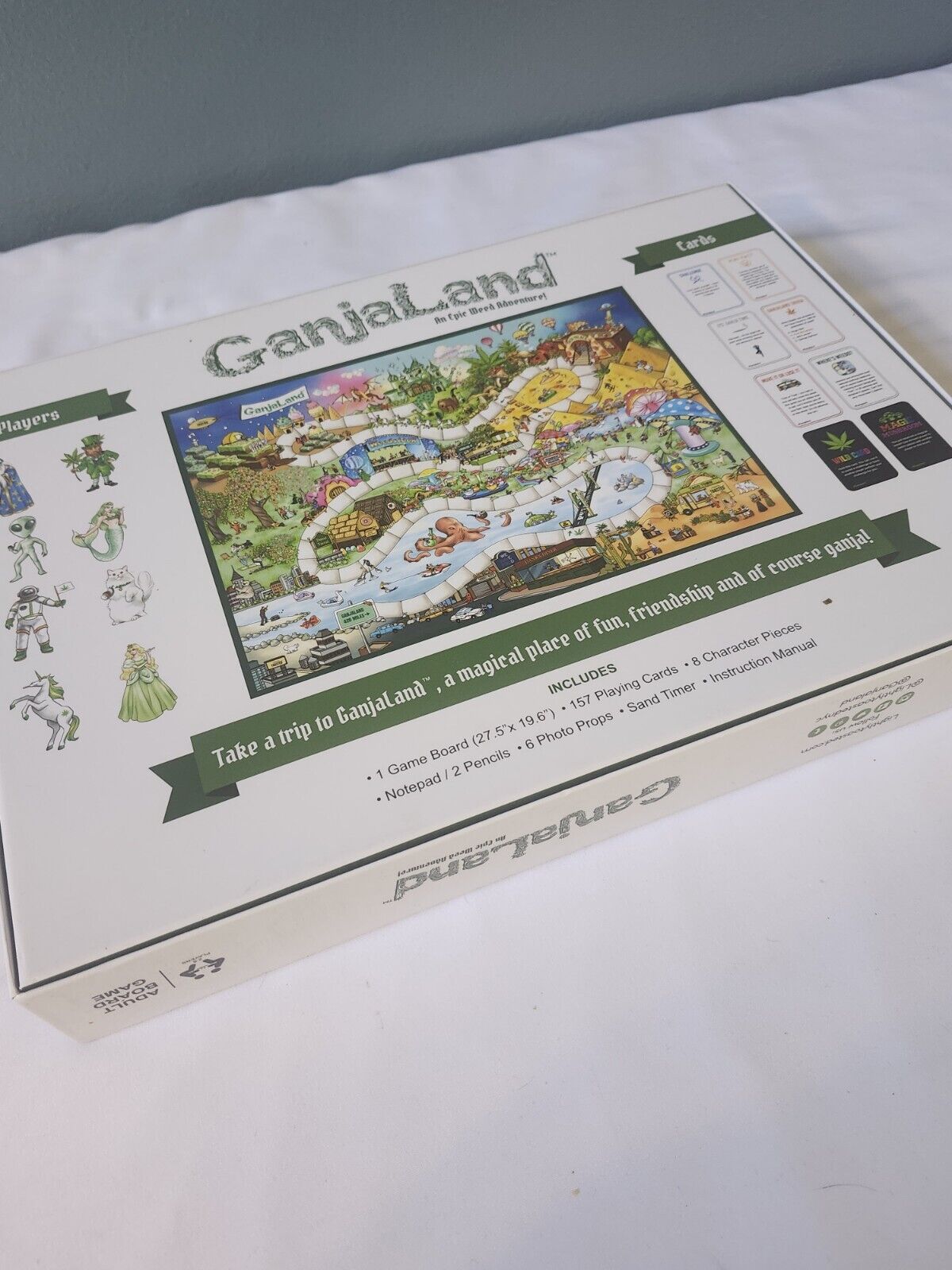 GanjaLand An Epic Weed Adventure Adult Board Game - New