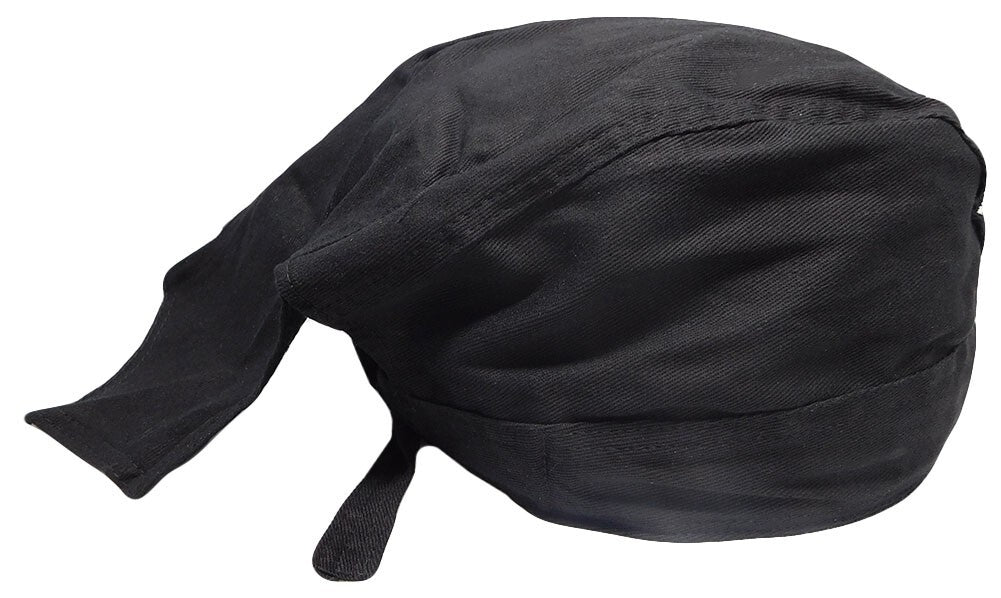Marijuana Weed Pot Leaf Black Embroidered Doo Rag Skull Cap