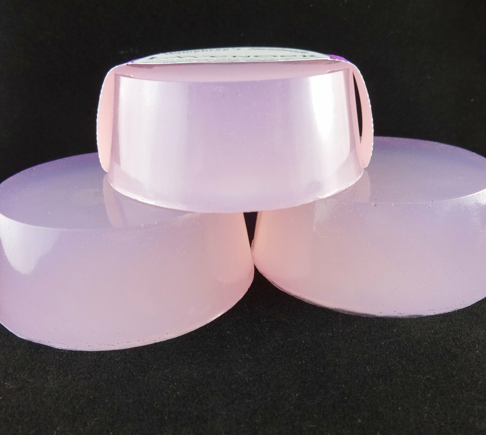 PURPLE HAZE Hemp Oil Soap, Peppermint Lavender Detergent Free, Glycerin Bar