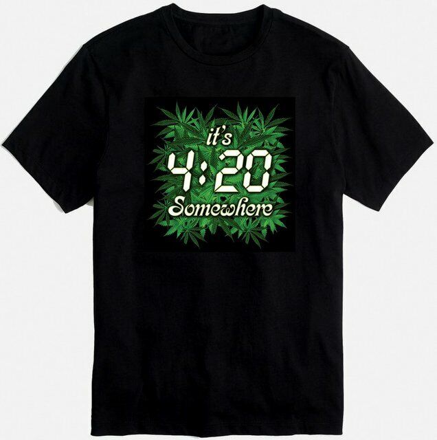 Weed Marijuana Leaf Gildan Heavy Cotton Graphic Adult T Shirt Black Small through 3XL