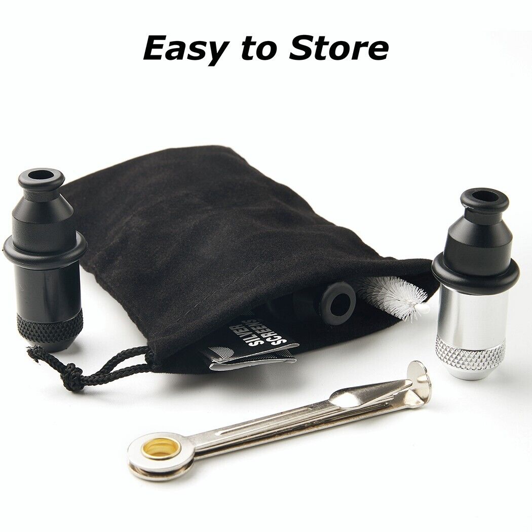 6 Pc Sneak a Toke One Hitter Metal Tobacco Smoking Pipe with Box Screens Free