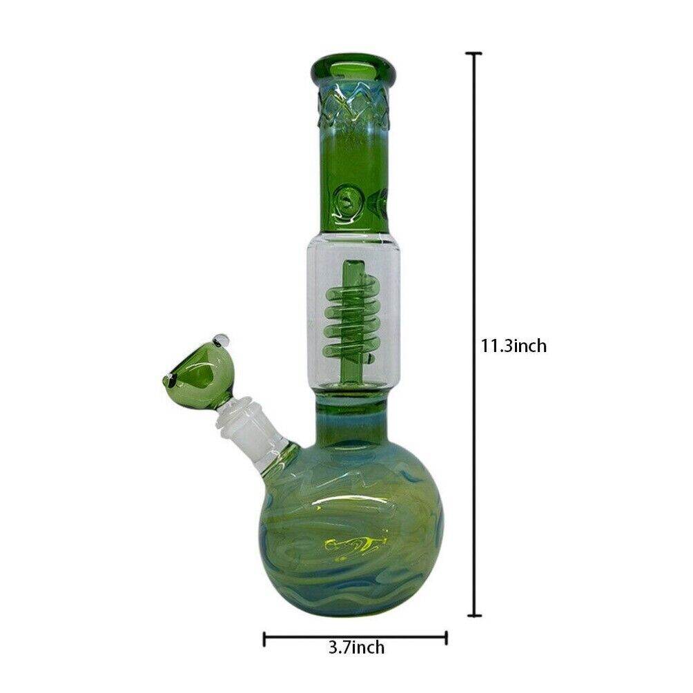 10 inch Smoking Hookah Glass Bong Water Pipe Percolator Bongs Bubbler w/ Bowl - Maryjanes Bong Shop