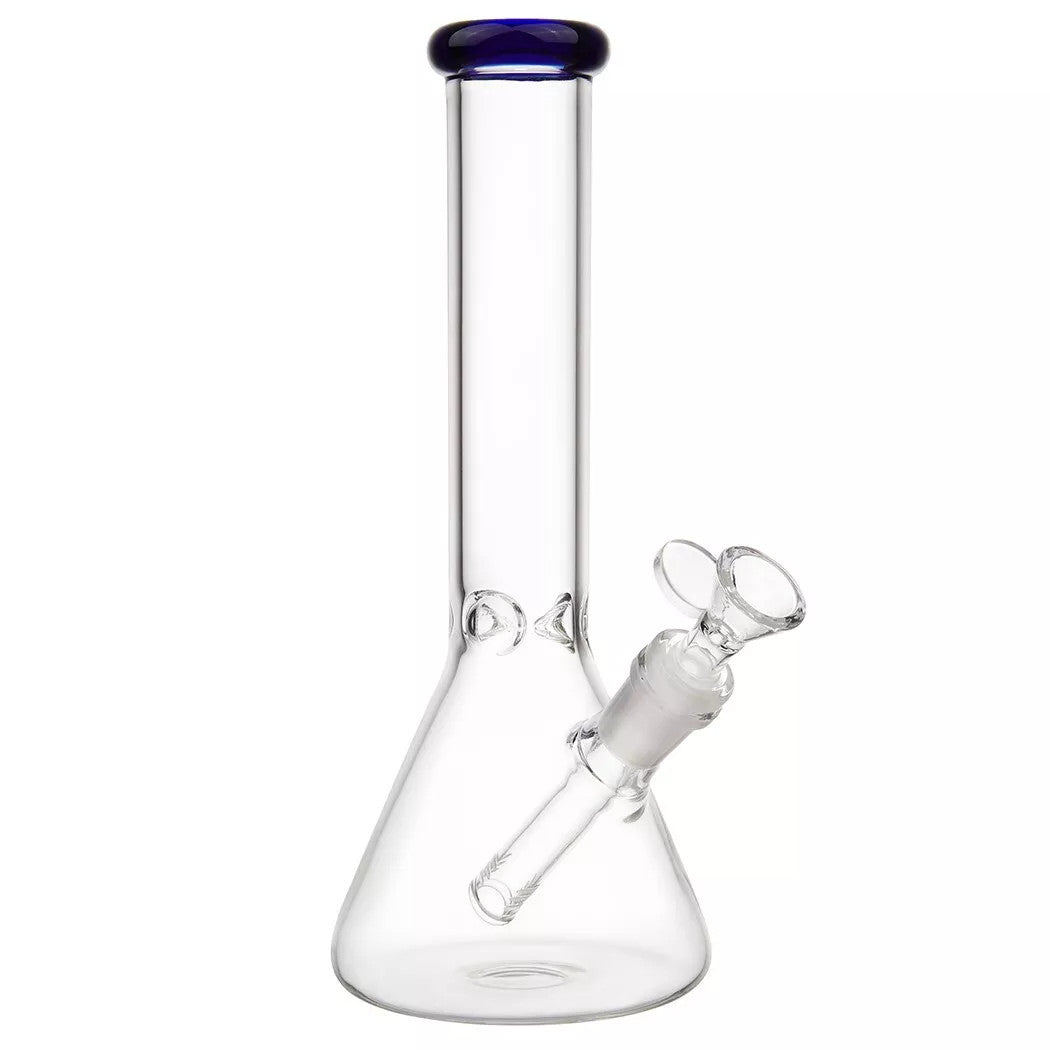 10" Heavy Duty Glass Bong Glass Water Pipe Smoking Tobacco Pipe Beaker 14MM Bowl