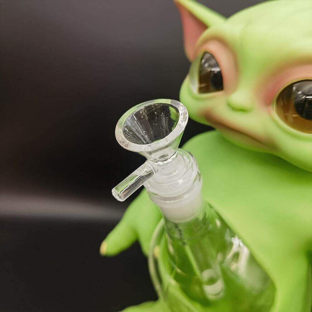 28.5cm Green Monster Hookah Silicone Water Pipe Smoking Hand Pipes W/ Glass Bowl - Maryjanes Bong Shop