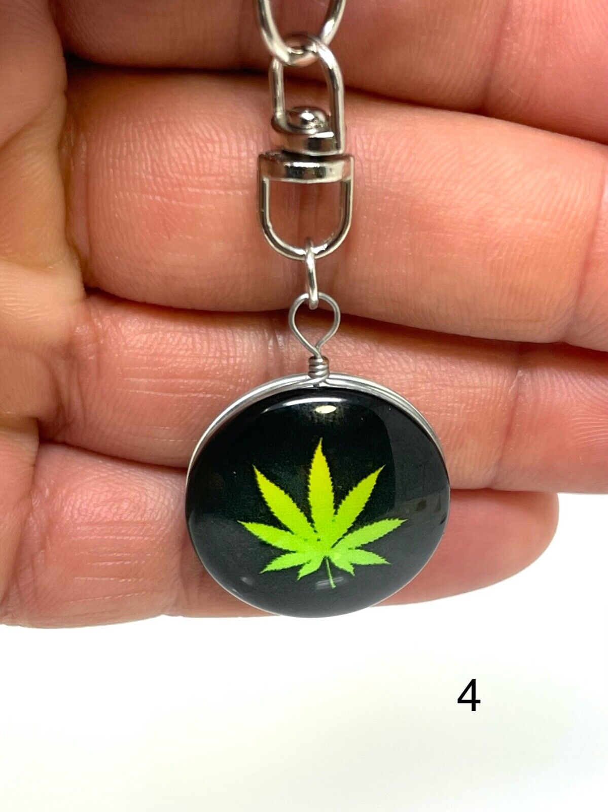Rasta Weed Cannabis Kush Smokers 420 Key Chain Pot key Chain Land yard Weed