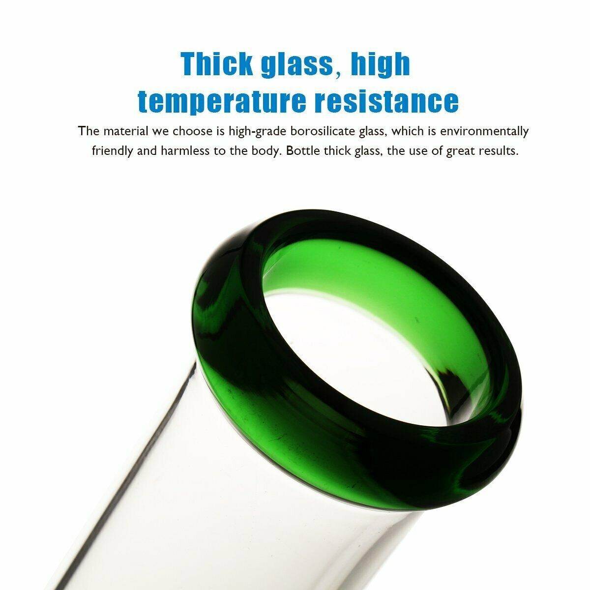 10 Inch Bongs Green Glass Bong Smoking Hookah Glass Water Pipes 14mm Bowl Beaker - Maryjanes Bong Shop