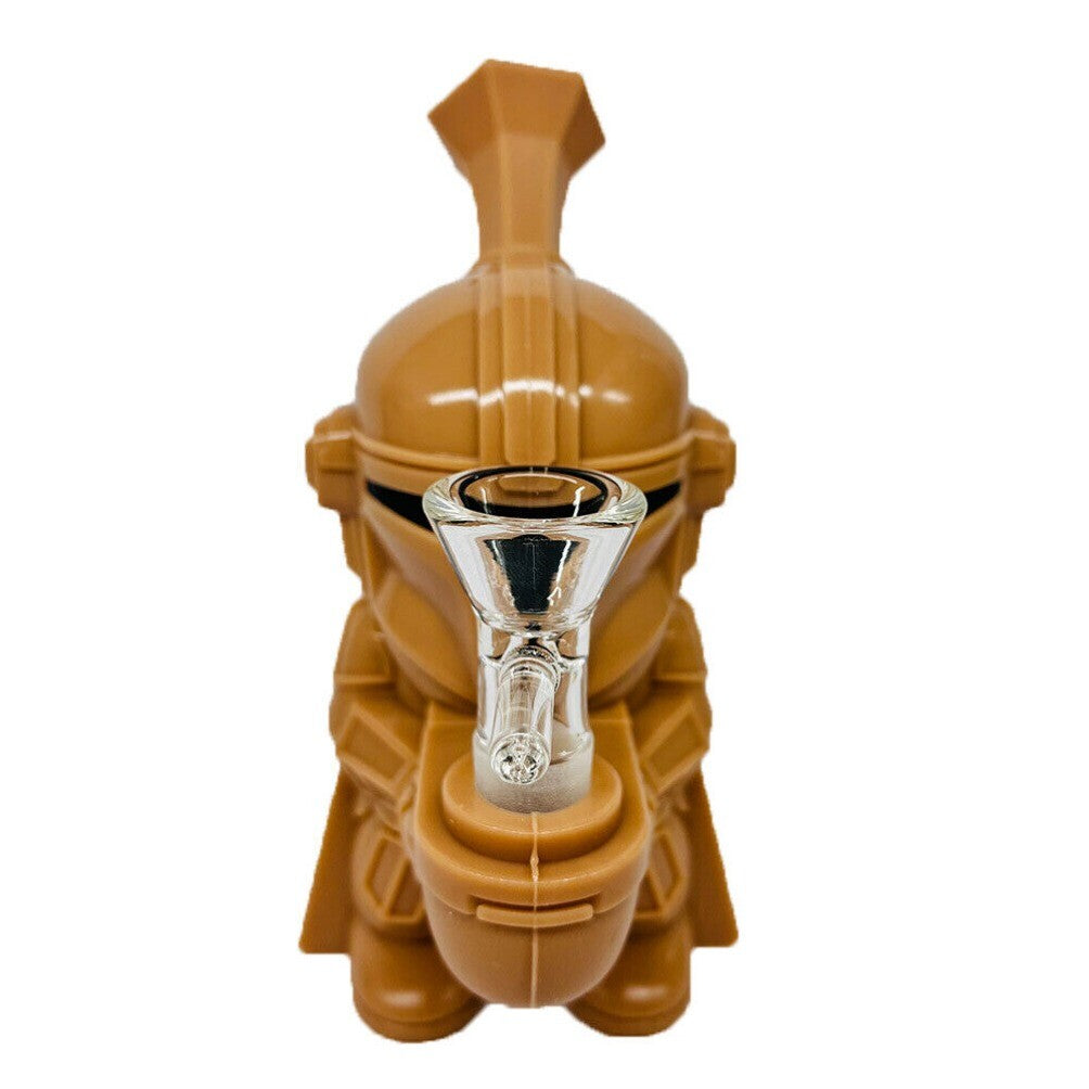4.3" Unbreakable Hookah Man Smoking Bong Water Bong Shisha +14mm Glass Bowl NEW