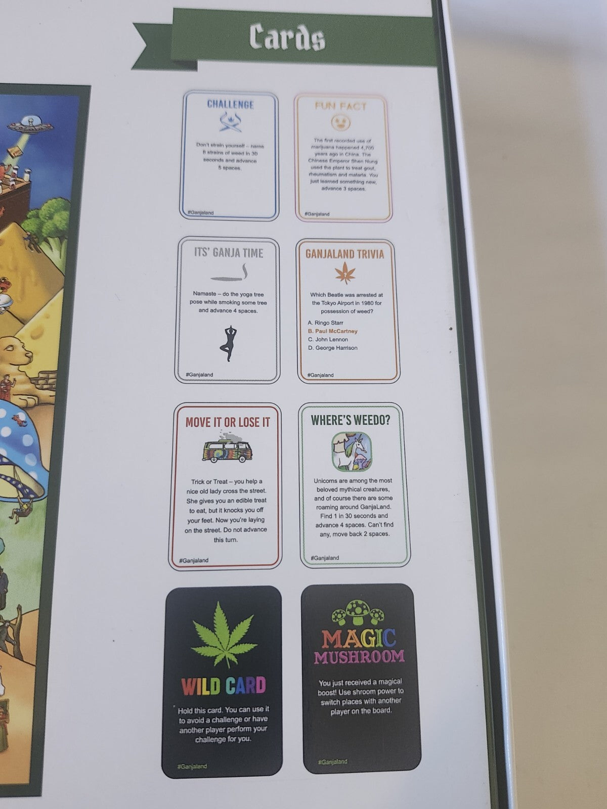 GanjaLand An Epic Weed Adventure Adult Board Game - New