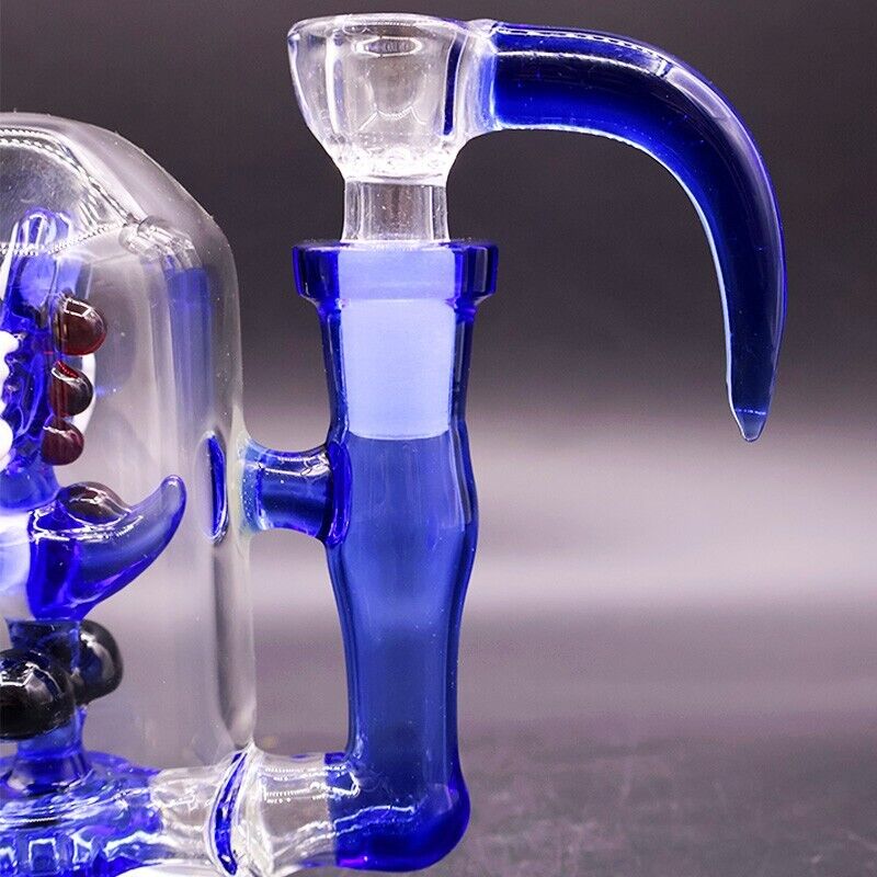 5.7" Handy Dinosaur Glass Bong Water Pipe Thick Handmade Recycler Smoking Beaker