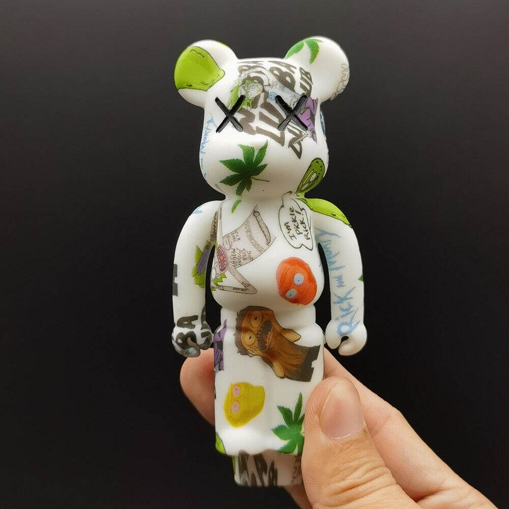 4 inch Silicone Pipes Angry Bear Shape Hand Pipe Smoking Hand Bong + Bowl US - Maryjanes Bong Shop