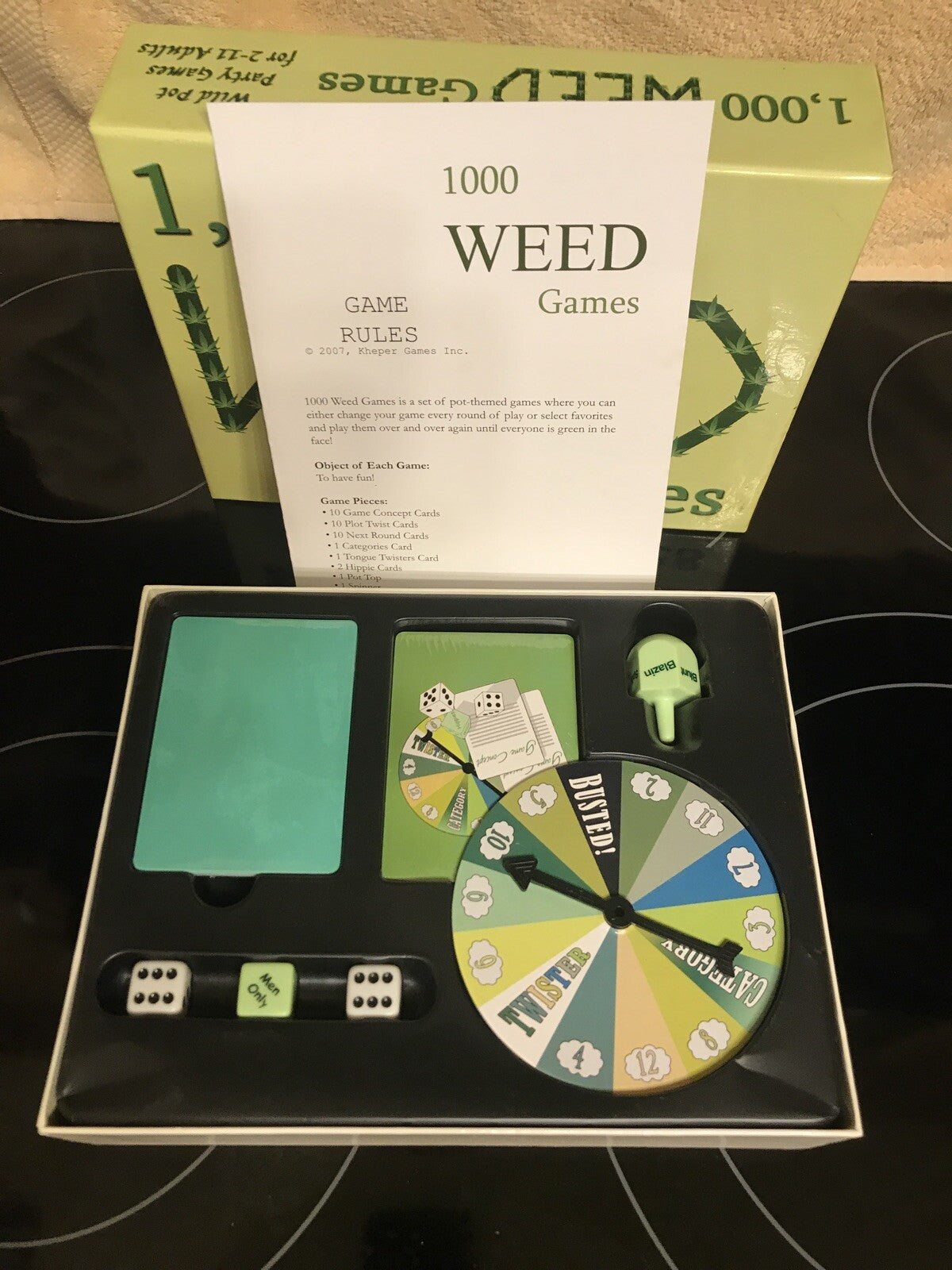 New 1000 Weed Board Game 2007 Kheper Games Inc 420 Marijuana Cannabis Free Ship+