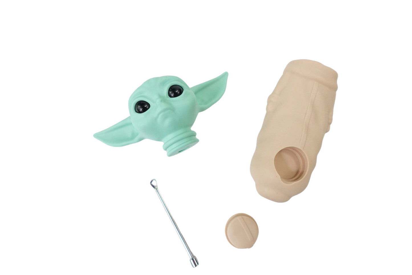 5'' Silicone Star Wars Baby Yoda Hand Pipe Grogu Hand Pipe Perfect Gifts