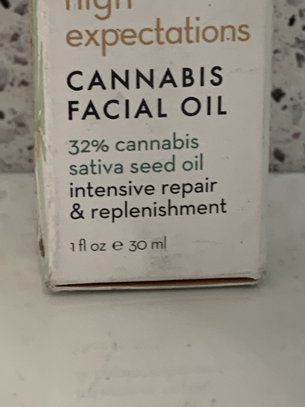 High Expectations Cannabis Facial Oil REPAIR & REPLENISHMENT 1oz new !! Sale