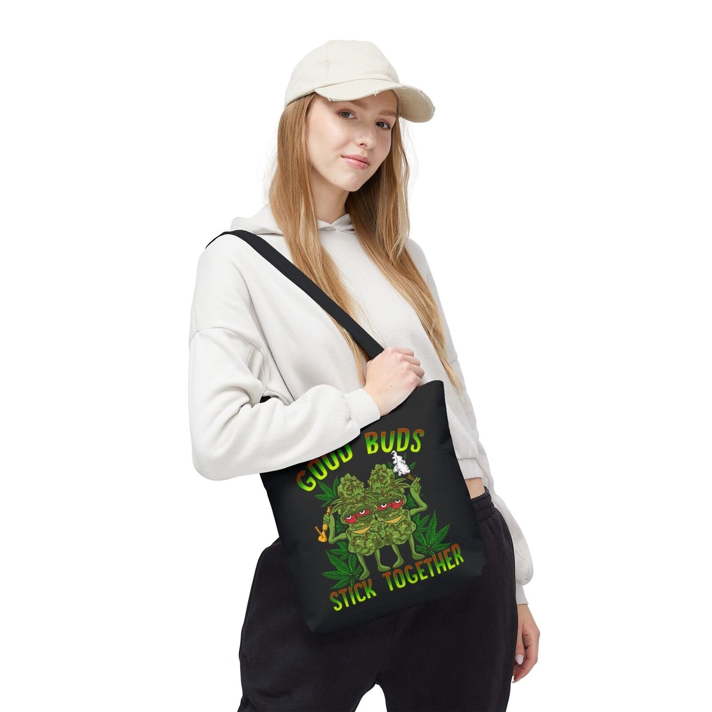 Good Buds Tote Bag, Funny Cannabis Bag, Gift for Friends, Weed Lovers,