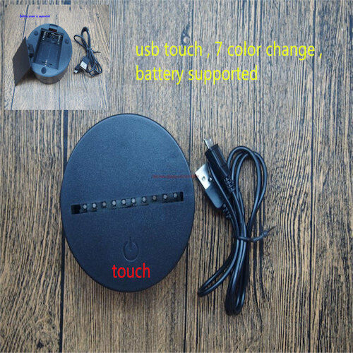 Pot Leaf 3D LED Night Light 16 Color Changing Acrylic Decor W/ Remote