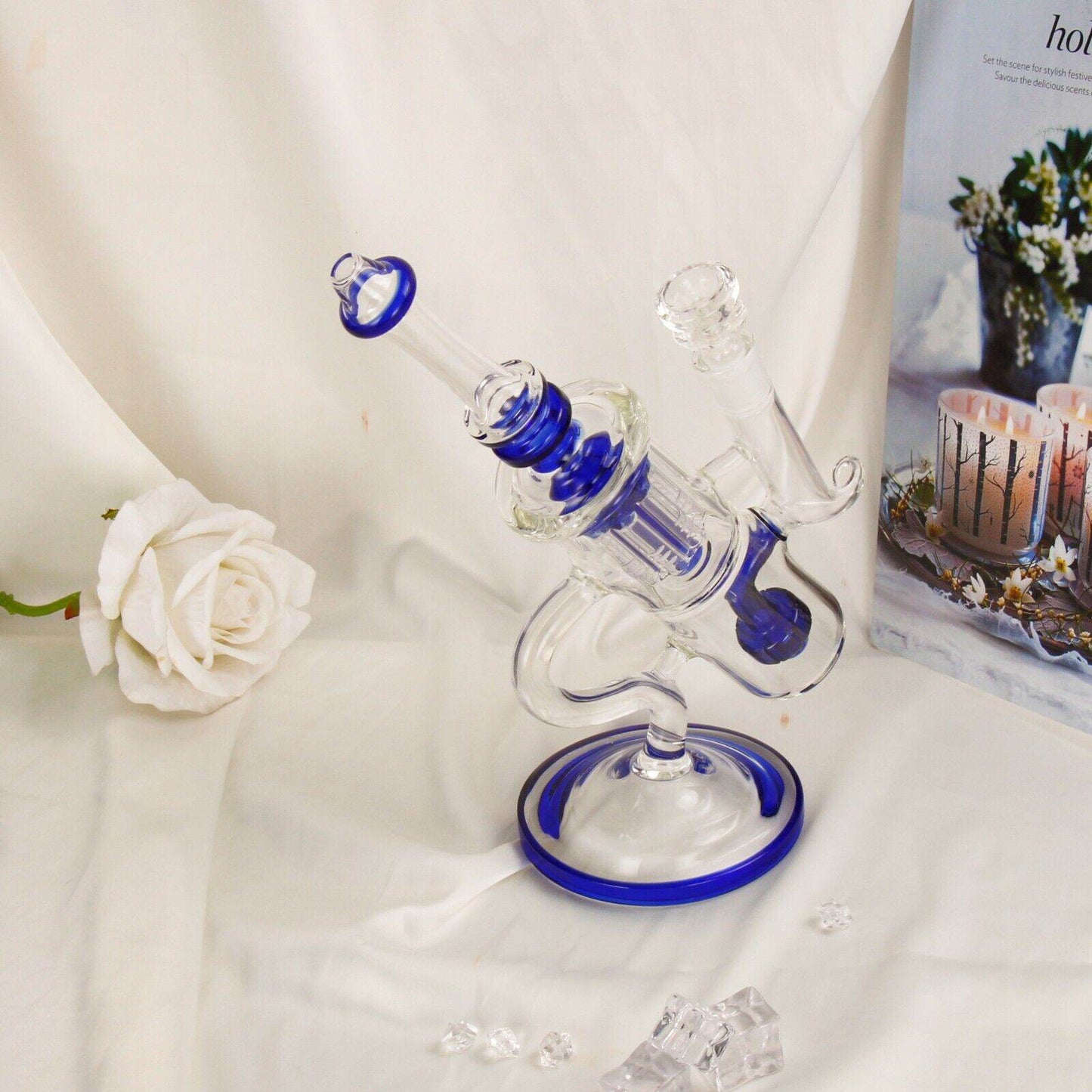 10'' Water Pipe Special Bong Perc Bong Smoking Hookah Heavy Glass Bongs - Maryjanes Bong Shop