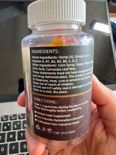 Natural Gummies Bears-Calm, Sleep, Stress, Anxiety, Pain, Muscle, Relax