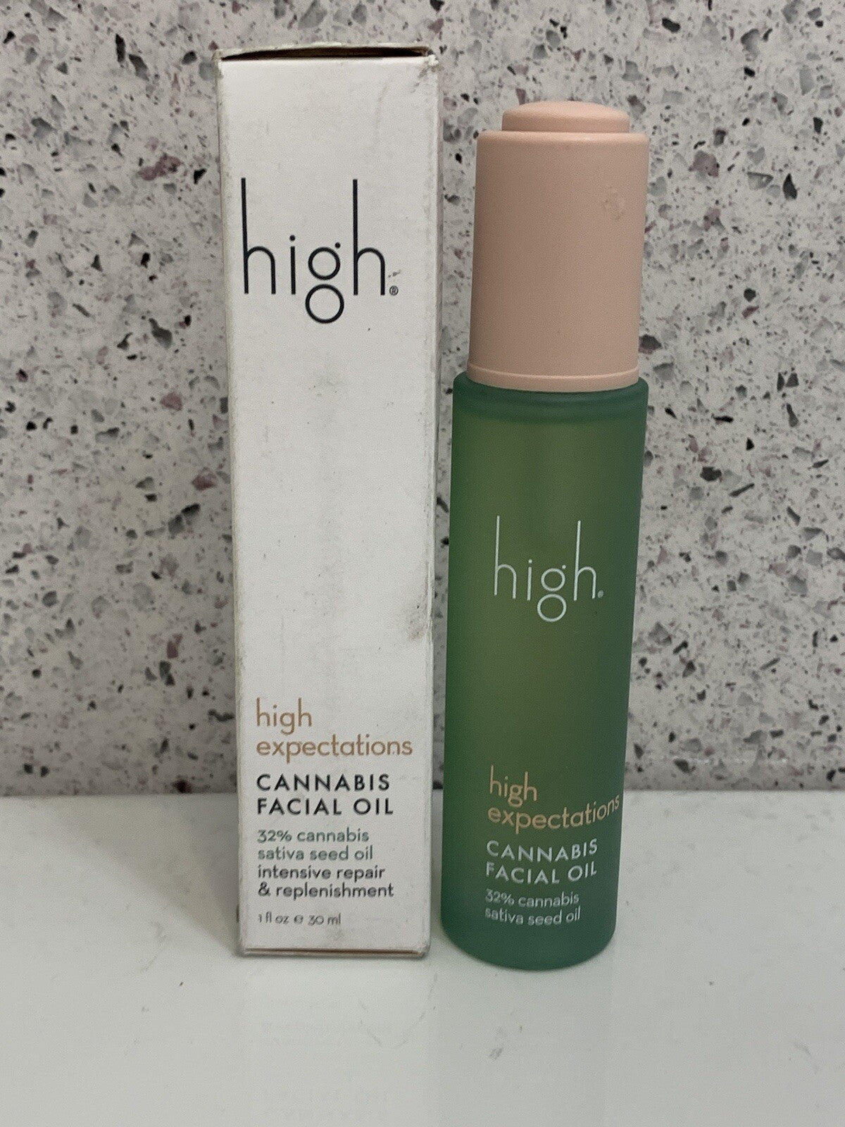 High Expectations Cannabis Facial Oil REPAIR & REPLENISHMENT 1oz new !! Sale