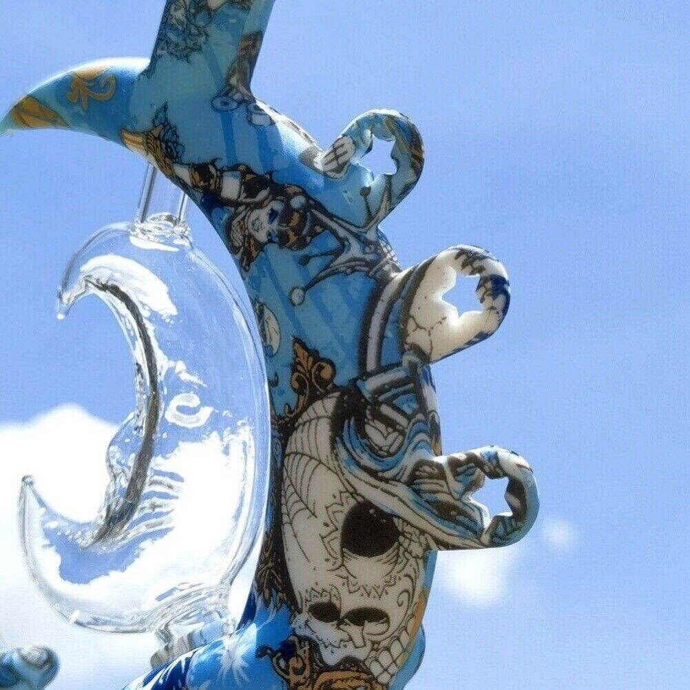 7.5 inch Silicone Smoking Water Pipe Moon Teapot Hookah Bong w/ Glass Bowl NEW - Maryjanes Bong Shop