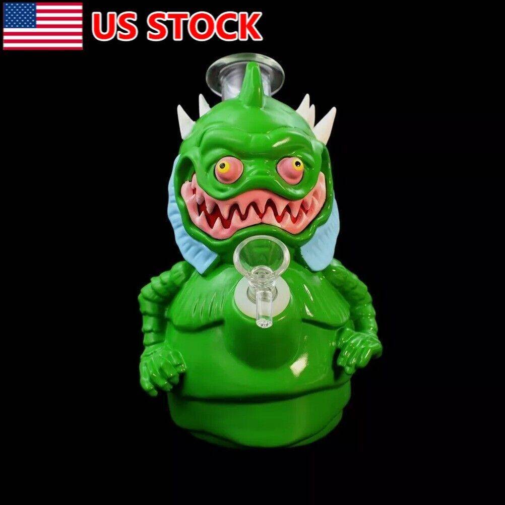 7.3 inch Monster Silicone Bong Hookah Smoking Water Pipe Unbreakable +Glass Bowl - Maryjanes Bong Shop
