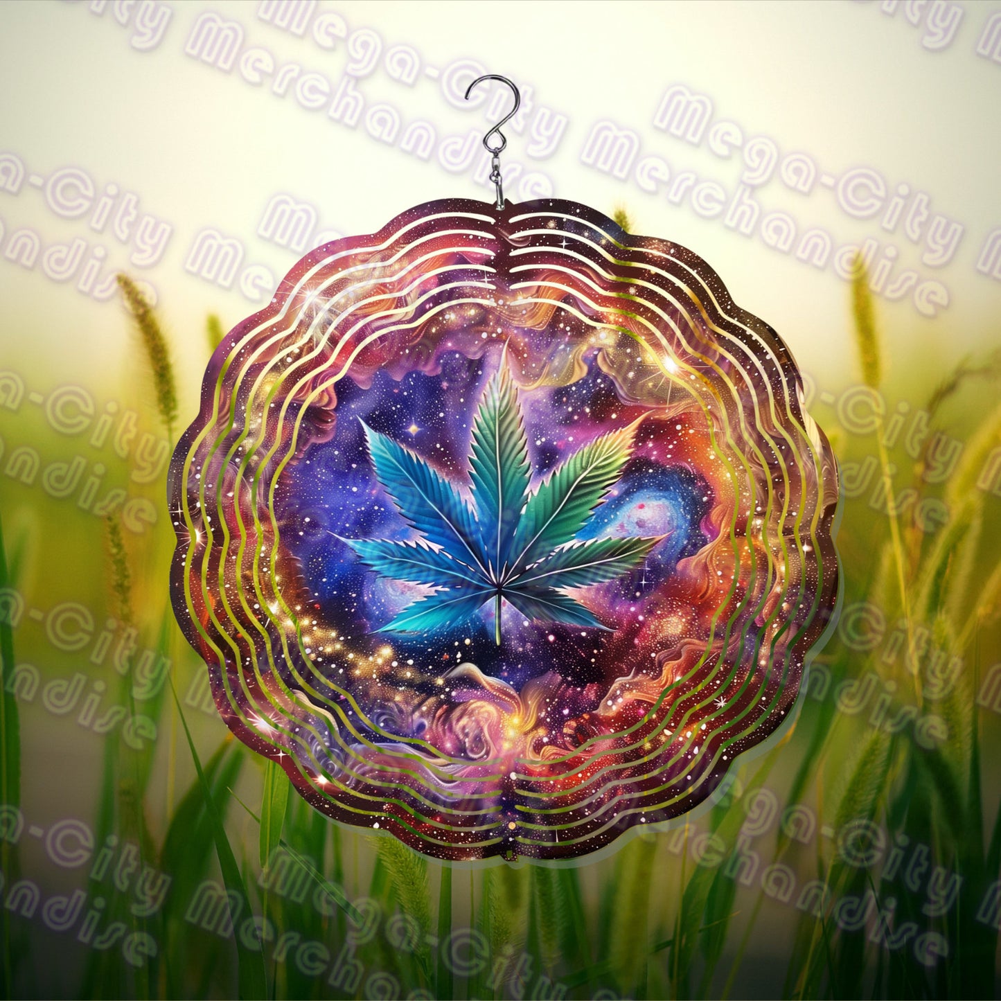 420 Themed 10inch Wind Spinner 6 Cool Styles with fluorescent option!