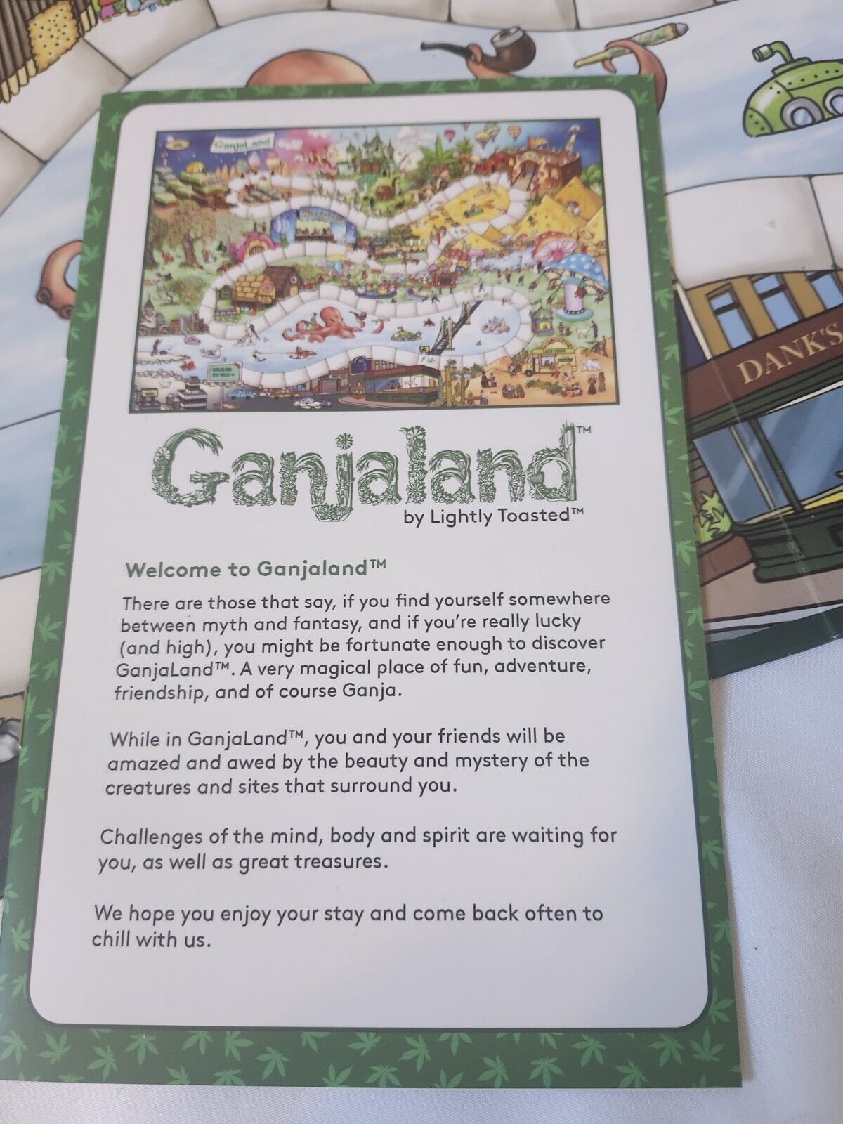 GanjaLand An Epic Weed Adventure Adult Board Game - New