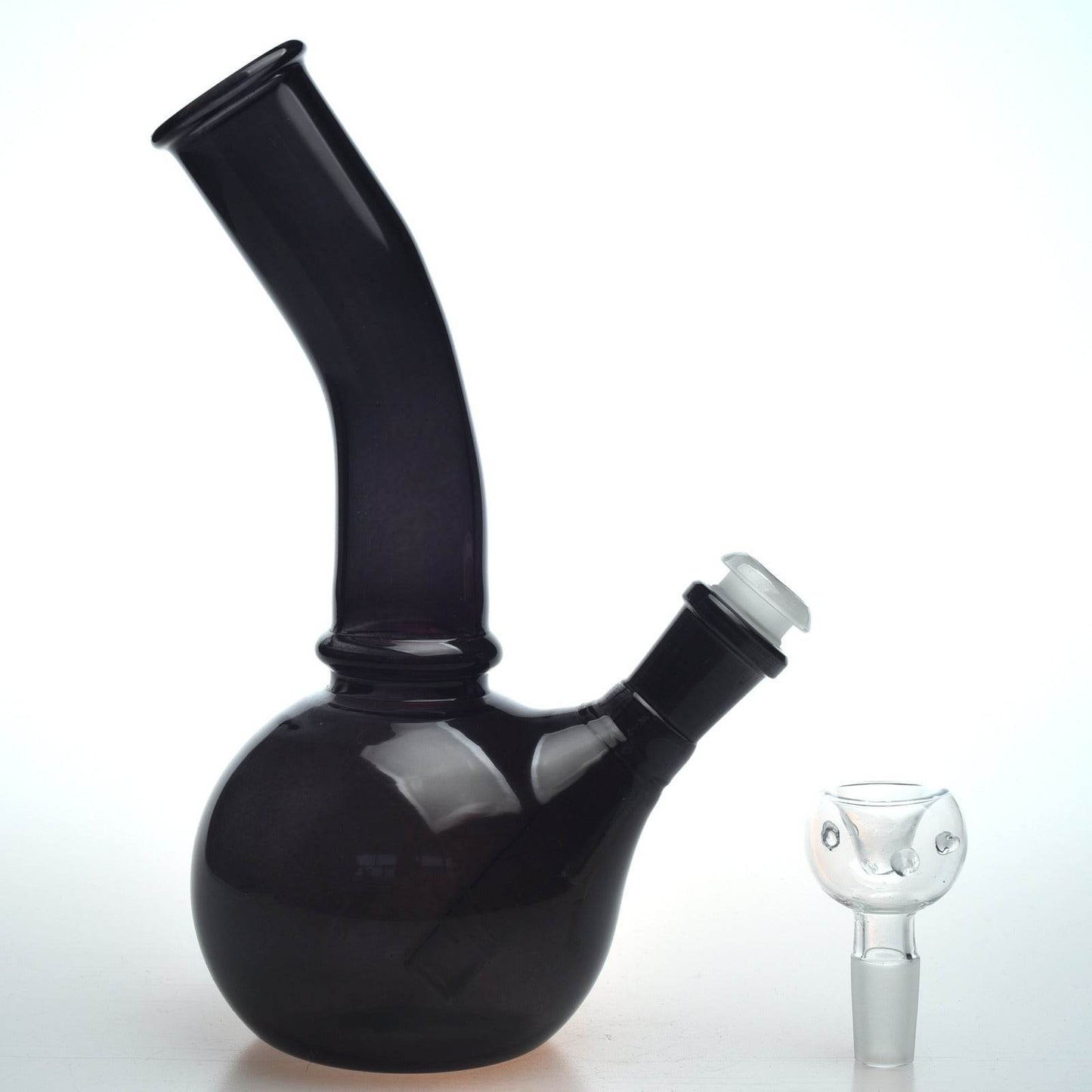 8inch Black Glass Bong Smoking Hookah Water Heavy Pipe Beaker USA+14mm Bowl - Maryjanes Bong Shop