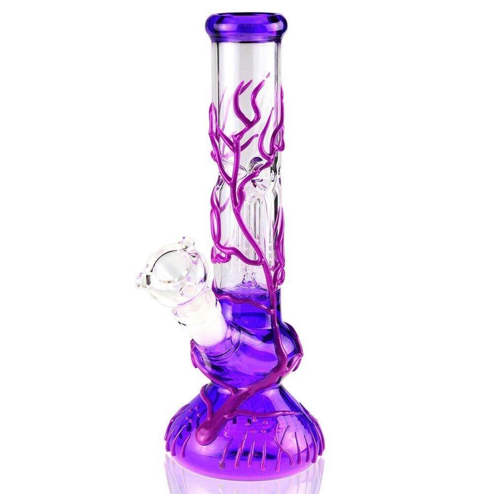 10'' Water Pipe Bong Perc Bong Smoking Hookah Heavy Glass Bongs w/ ICE catcher - Maryjanes Bong Shop