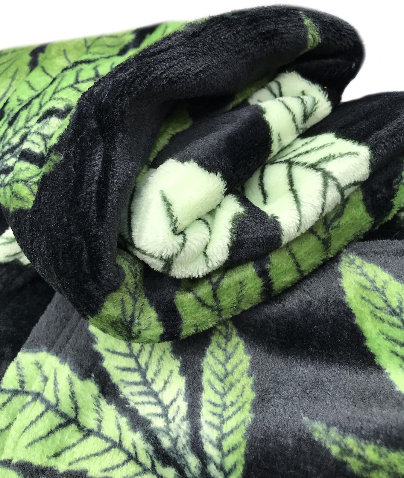 King Marijuana Leaf Fleece Plush Microfiber Super Soft Premium Warm Cozy Bed Blank...