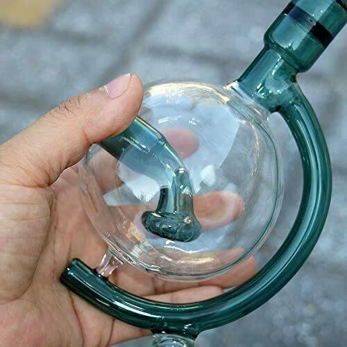 8inch Round Glass Bong 14.5mm Filter Small Glass Water Pipes Handmade Bongs - Maryjanes Bong Shop