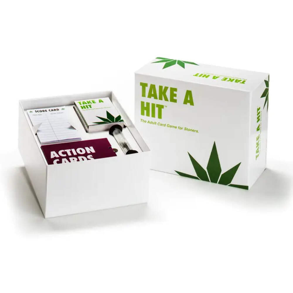 Take A Hit Card Game 420 Party Game for Adults Cannabis Themed